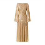 Metallic Maxi Dress