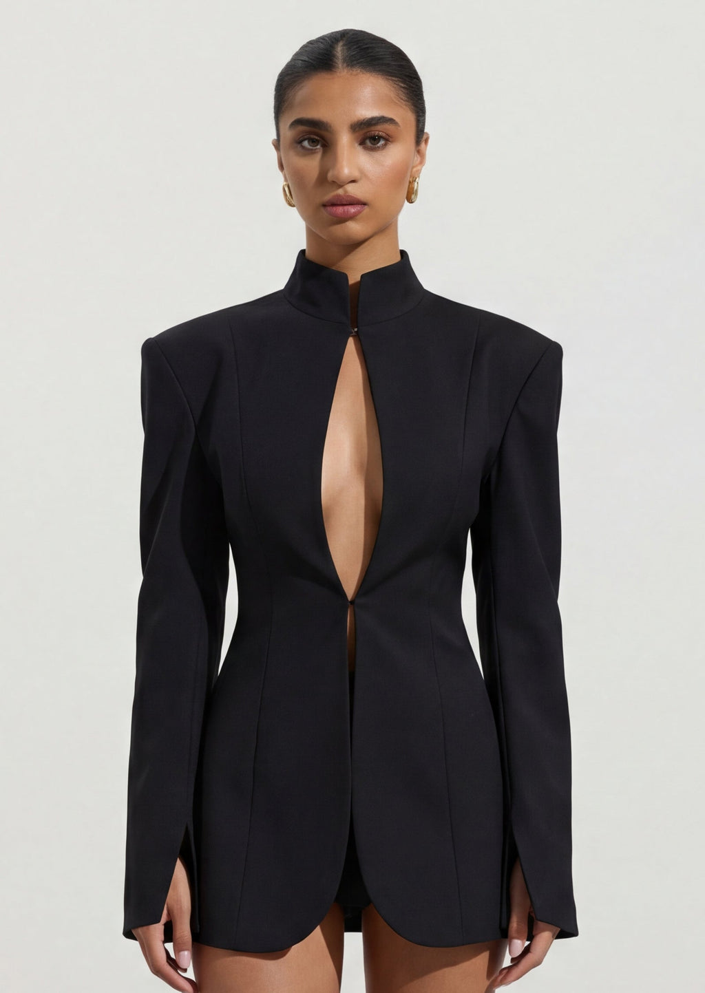 Mugler Cut-Out Tailored Blazer