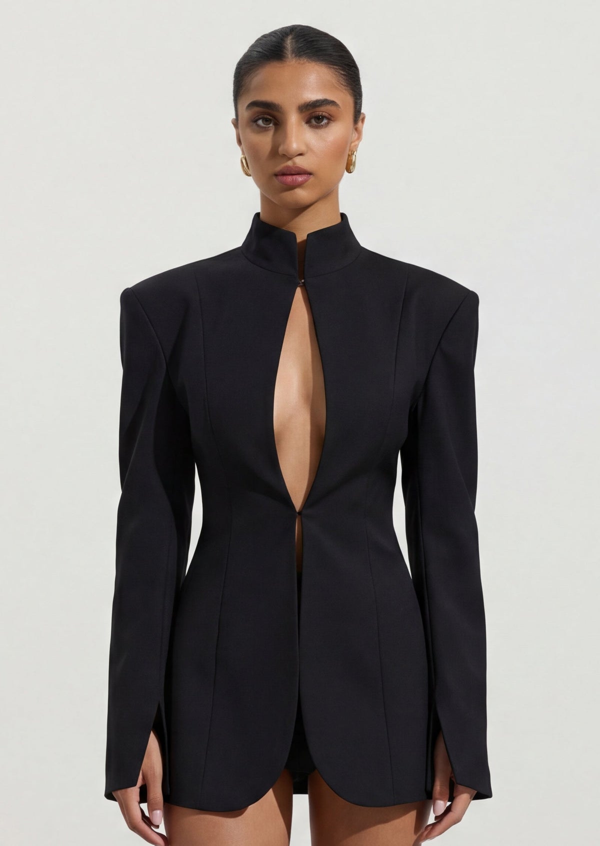 Mugler Cut-Out Tailored Blazer