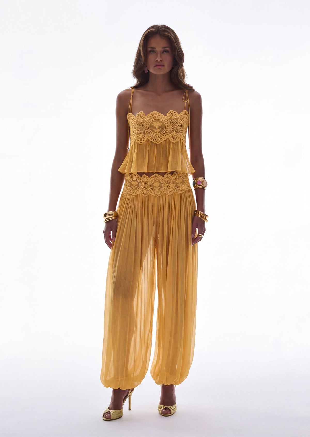 ( 60% OFF Final Week ) Luenie Chiffon Top & Pant Two Piece Set - 8 colors