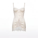 Satin Corset-Inspired Mini Dress