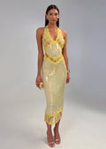 Julieta Sequin Lace Midi Dress