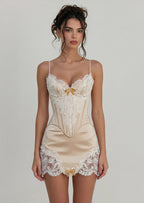 Cyra Corset With Mini Dress Set