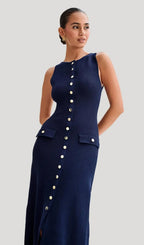 A-line Knitted Midi Dress