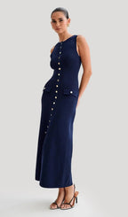 A-line Knitted Midi Dress