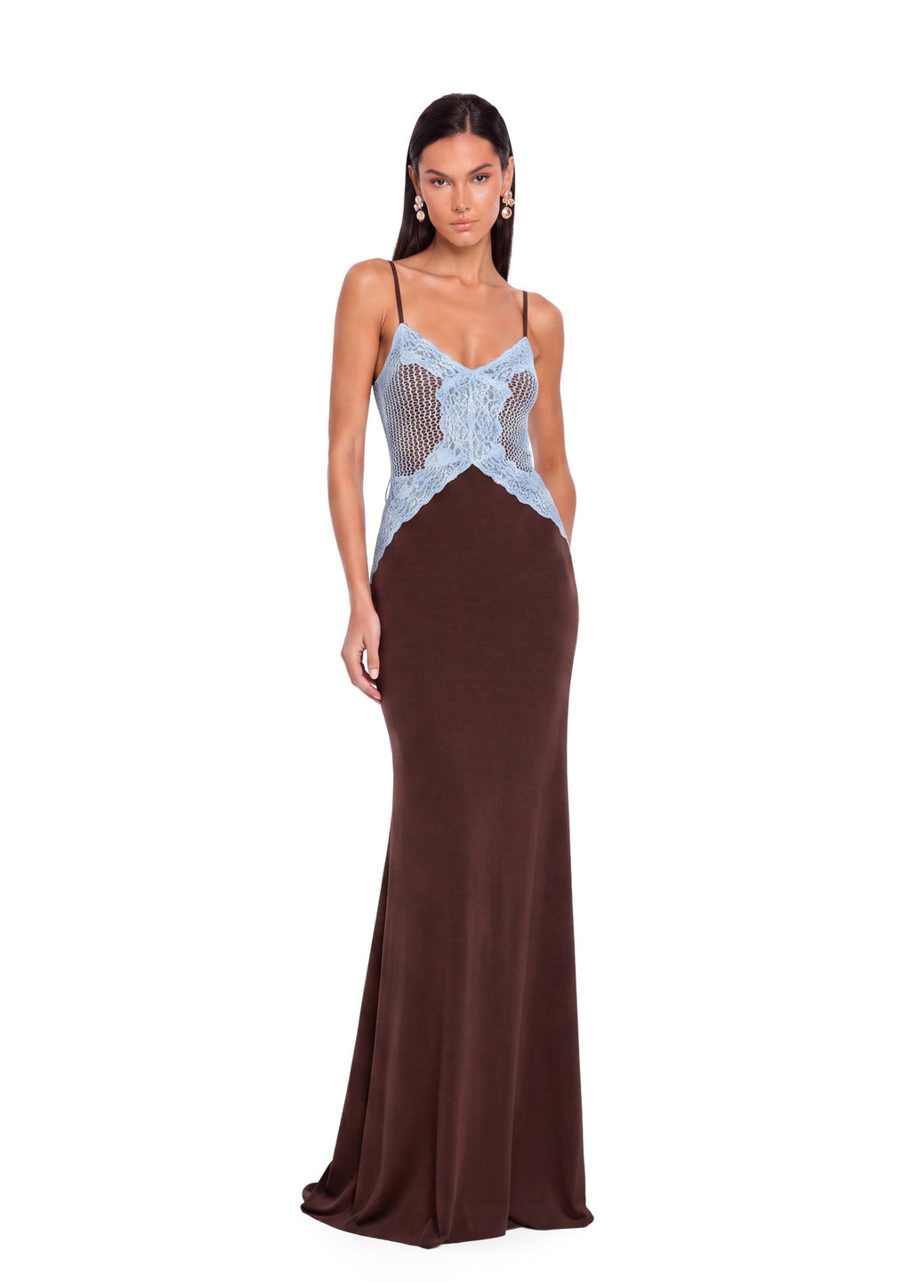 Sacagawea Sleeveless Lace Maxi Dress