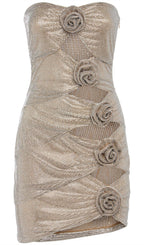 Crystal-Embellished Mini Dress