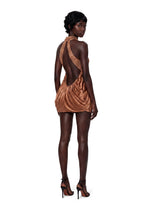 Çagatay Halter Neck Backless Mini Dress