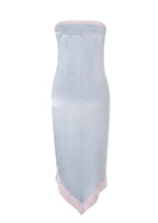 Deodat Lace Satin Strapless Midi Dress