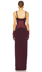 Sheer Knit Curve Maxi Dress