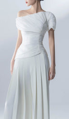 White Two Piece Pant Suit