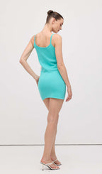 Print Knit Mini Dress