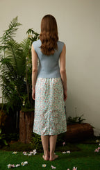 Ruched Collar Knited Top