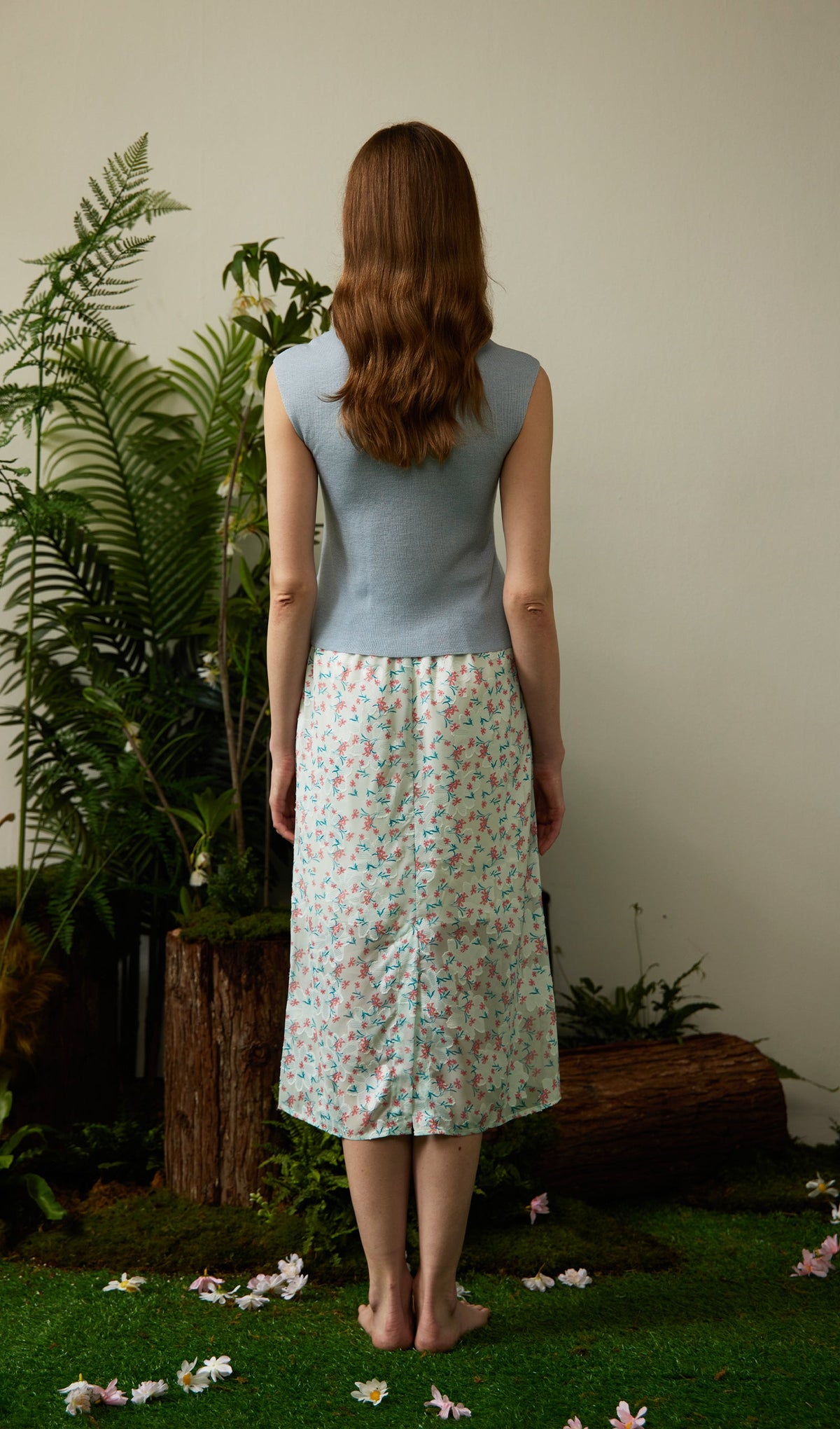 Ruched Collar Knited Top