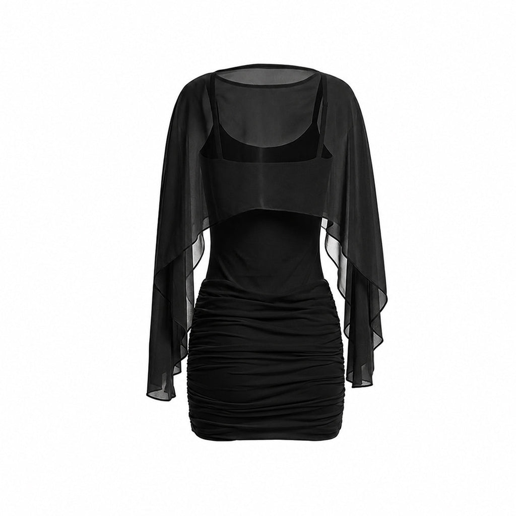 Eamon Long Sleeved Stretch Mini Dress