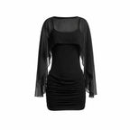 Eamon Long Sleeved Stretch Mini Dress