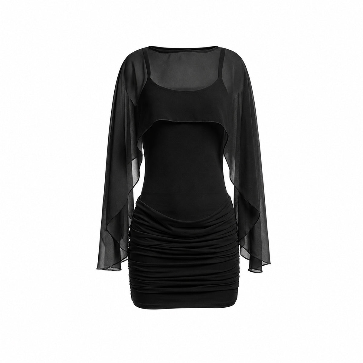 Eamon Long Sleeved Stretch Mini Dress