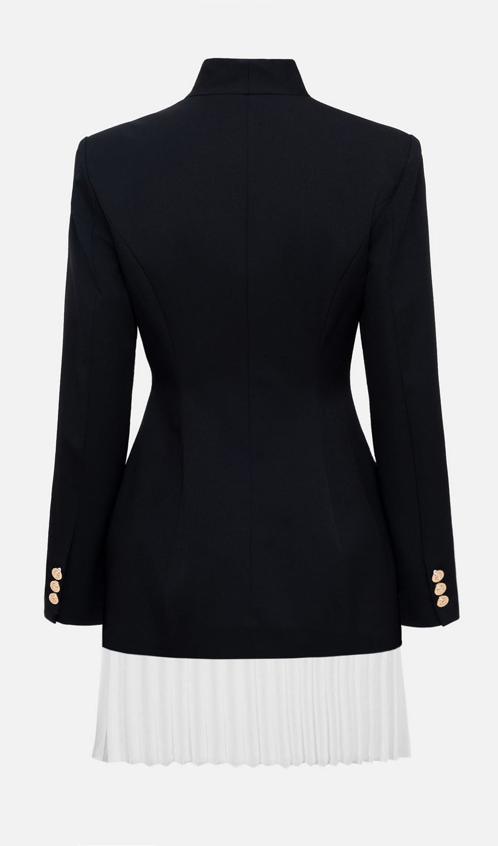 Mini Blazer Dress With Pleated Skirt