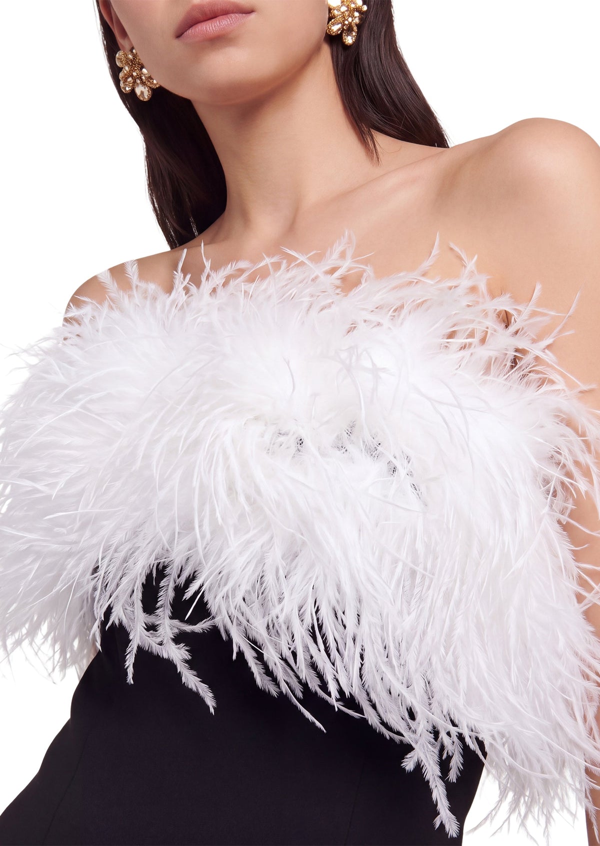 Quade Ostrich Feather Shawl