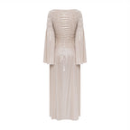 Metallic Elasticated Gathers Maxi Dress（Final Sale）