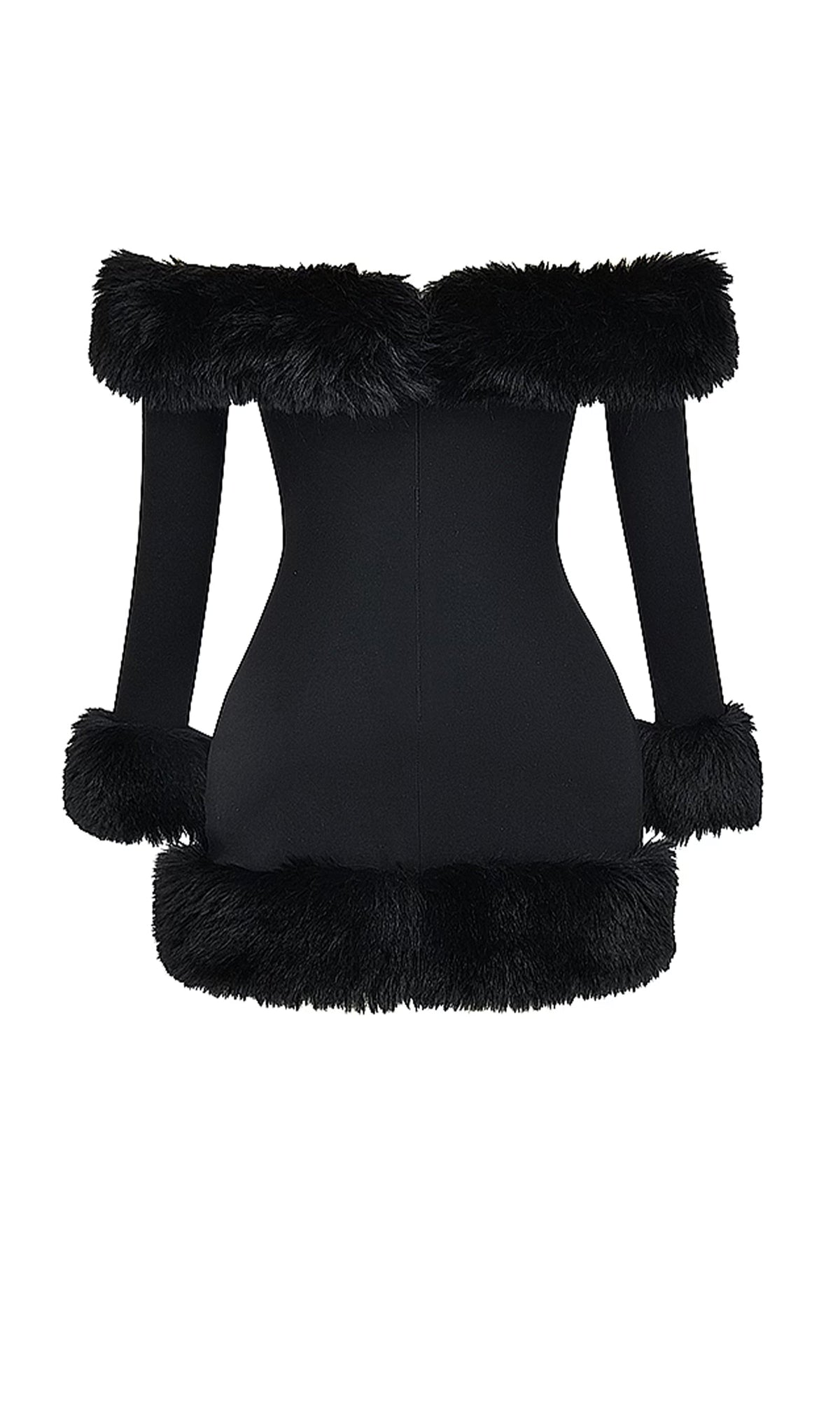 Black Off The Shoulder Mini Dress