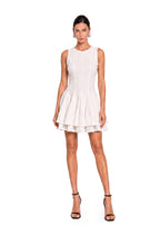 Jacek  Sleeveless Knitted Mini Dress In White