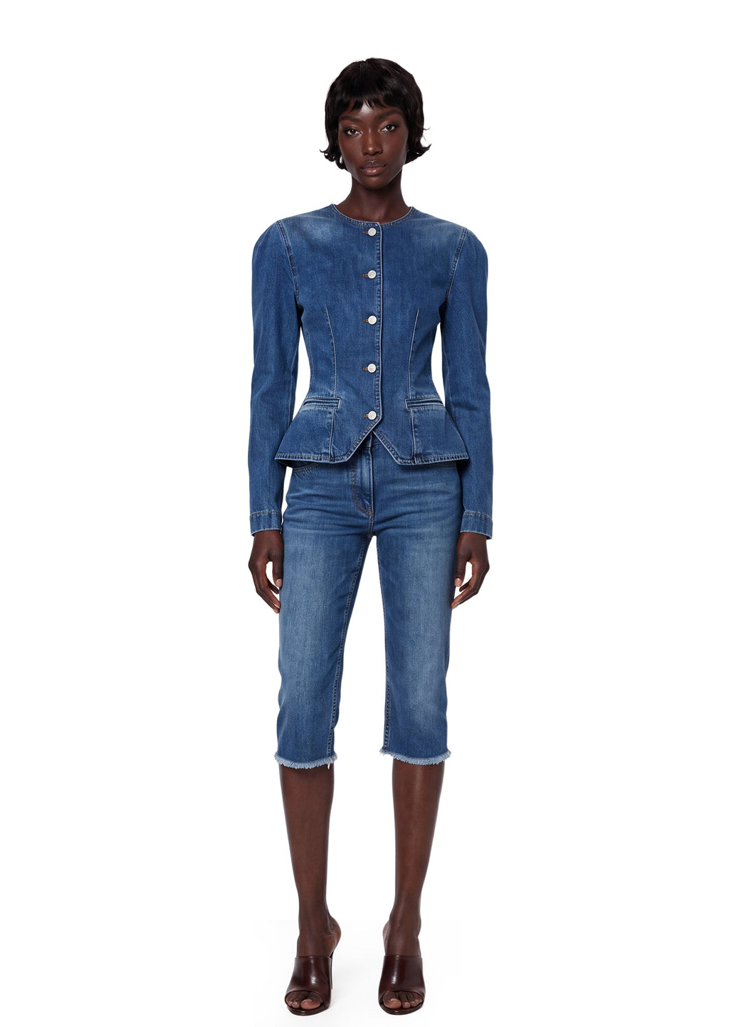 Paiva Long Sleeve Denim Jacket In Blue
