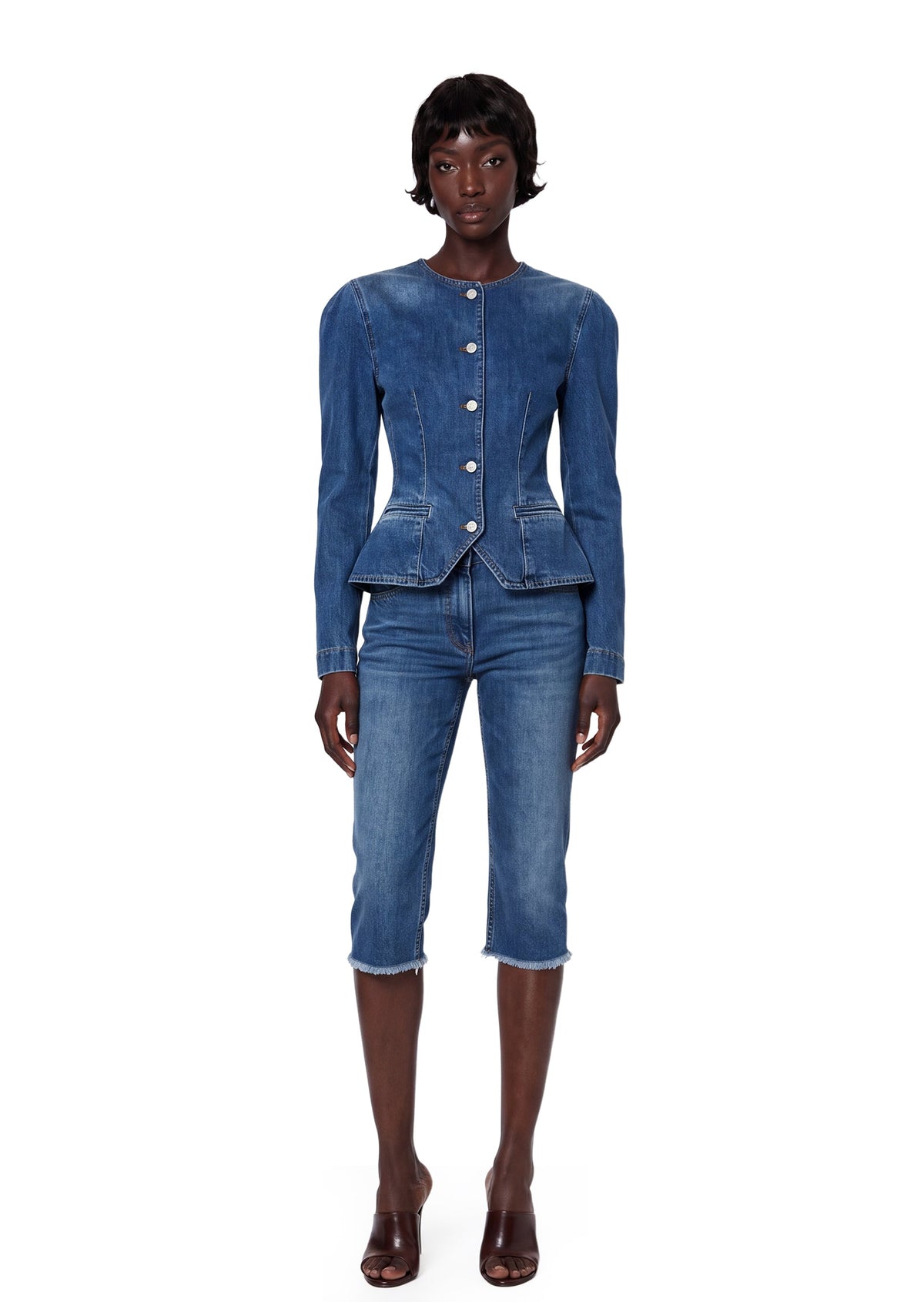 Paiva Long Sleeve Denim Jacket In Blue