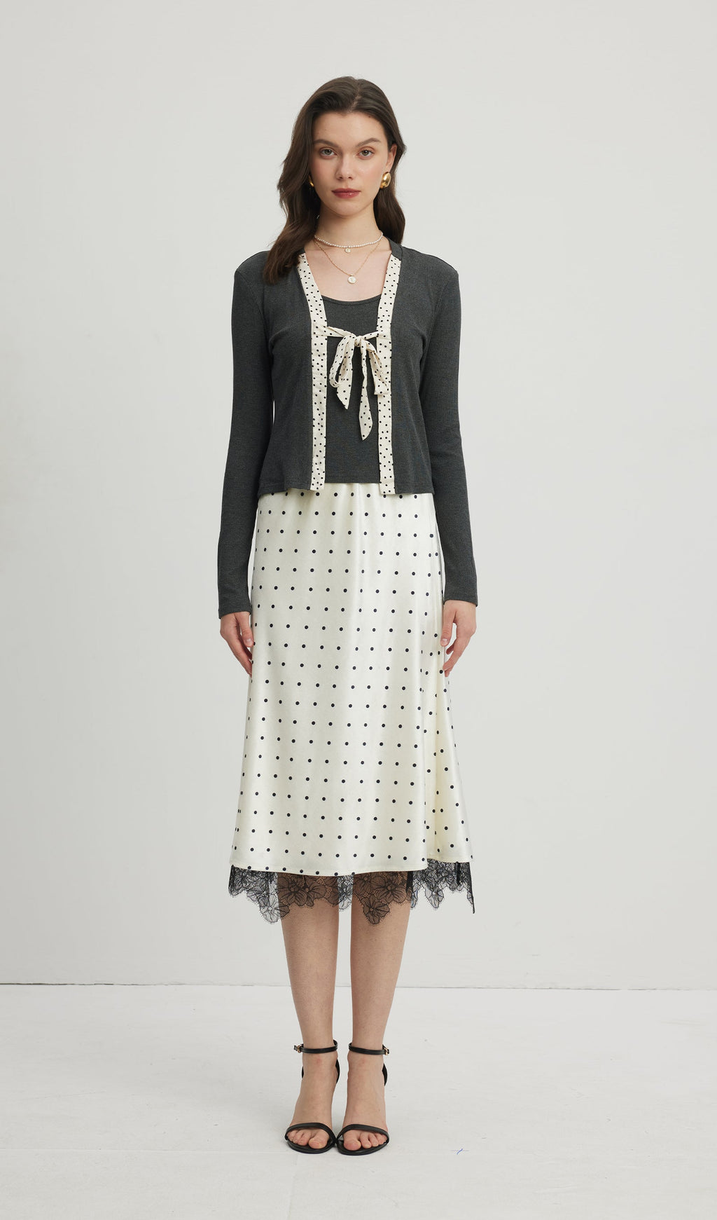 Polka Dot Tie Top