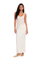 Walt Lace Sleeveless Maxi Dress In White