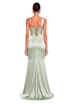 Ladarius Sleeveless Satin Maxi dress