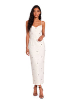 Jaddua Beaded Midi Dress In White