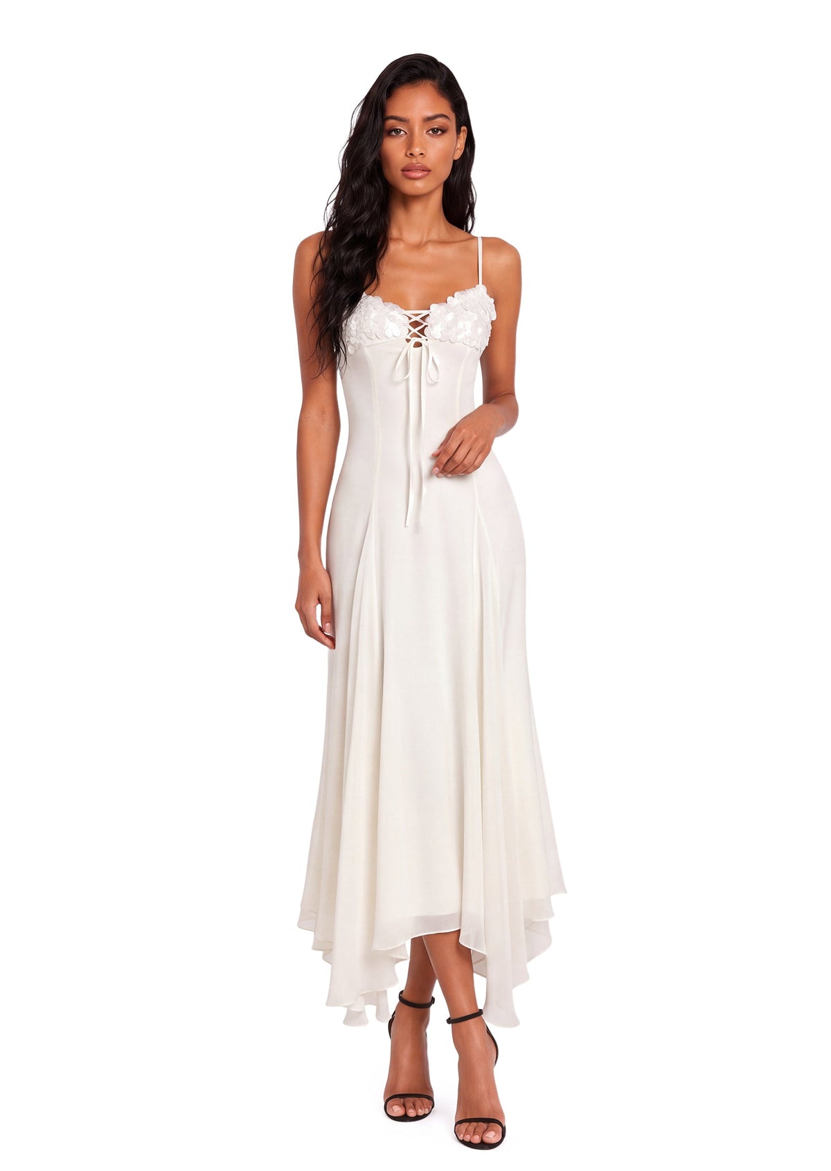 Cachi Sequin Strapless Maxi Dress