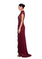 Waiola Long Top & Flared Pants Set In Lace