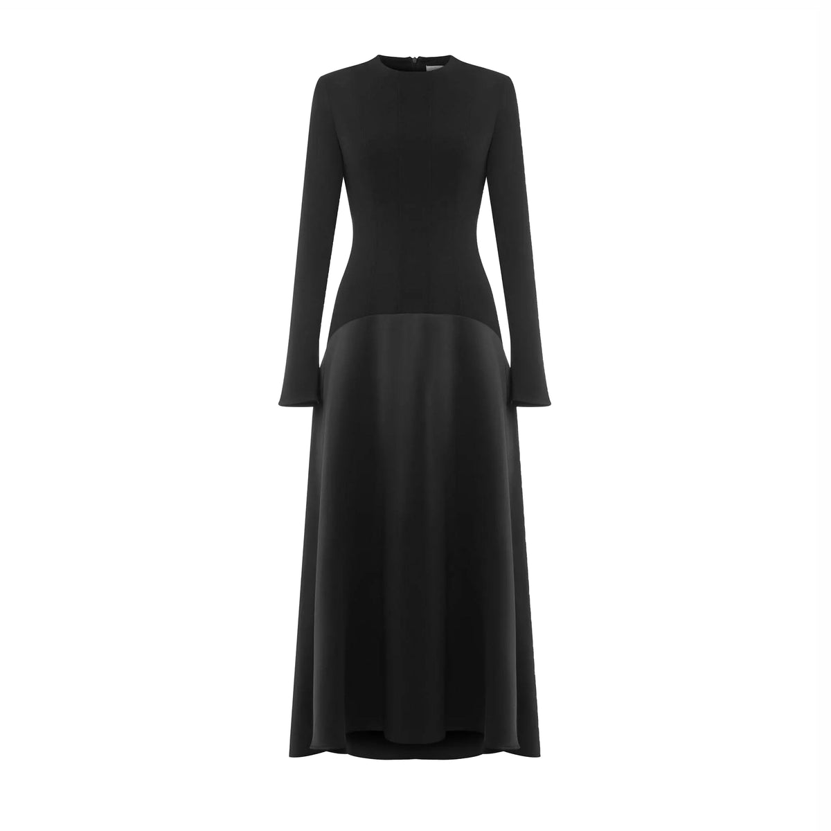 Knitted Satin Maxi Dress