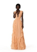 Murray V Neck Ruffled Maxi Dress