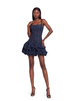Macadrian Sleeveless Denim Mini Dress