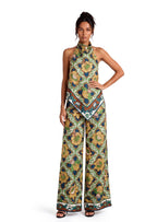 Italian-Inspired Scarf Print Resort Set