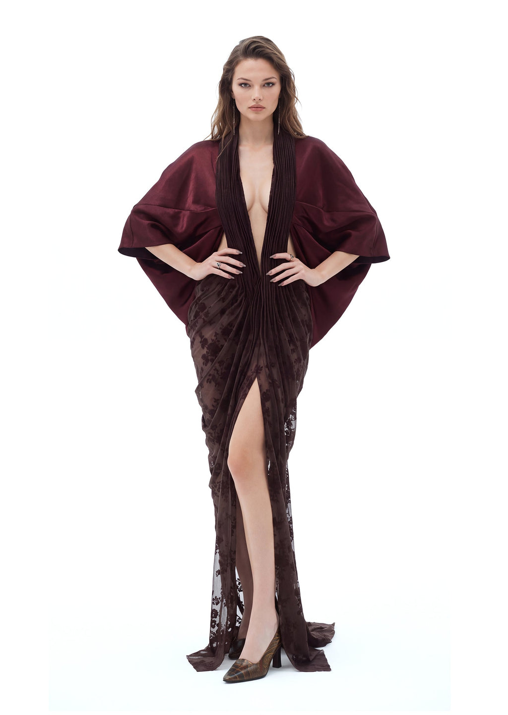 Kaiha Open Back Velvet Maxi Dress
