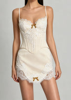 Cyra Corset With Mini Dress Set