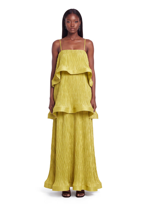 Aasimah Satin Sleeveless Maxi Dress