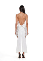 Vandana Lace Open Back Mini Dress In White