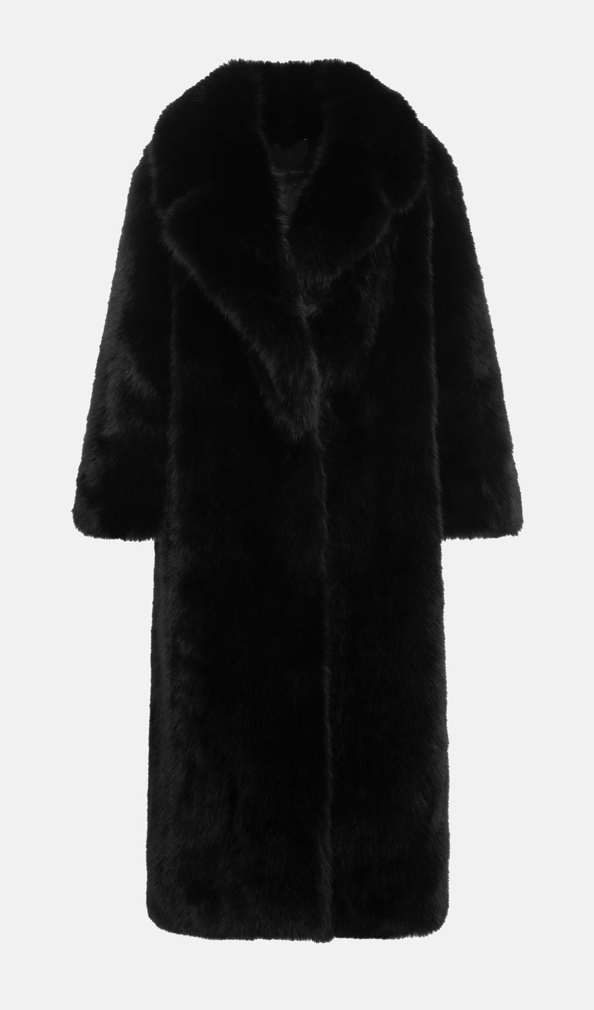 Black Maxi Length Eco-Coat