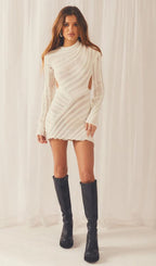 Hollow Out  Mini Dress