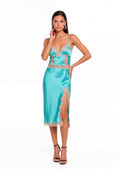 Xander Satin Lace Camisole & Midi Skirt Set