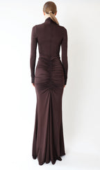 Jersey Hollow Out Maxi Dress