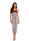 Pacifica Printed Lace Midi Dress