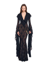 Zagiri  Ruffled  Maxi Dress In Black