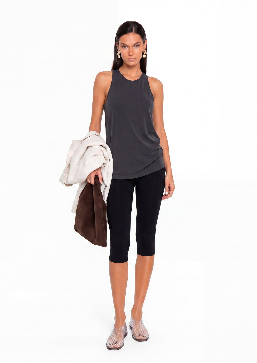 Emersyn Capri Pants In Black