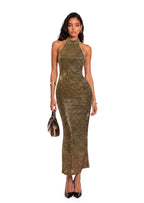 Walter Halter Neck Backless Midi Dress